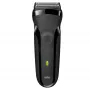 Braun Series 3 301s folijinis skustuvas su trimeriu, juodas