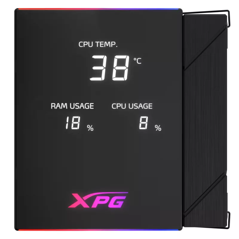 XPG MAESTRO PLUS 62DA procesoriaus aušintuvas, orinis, 12 cm, juodas