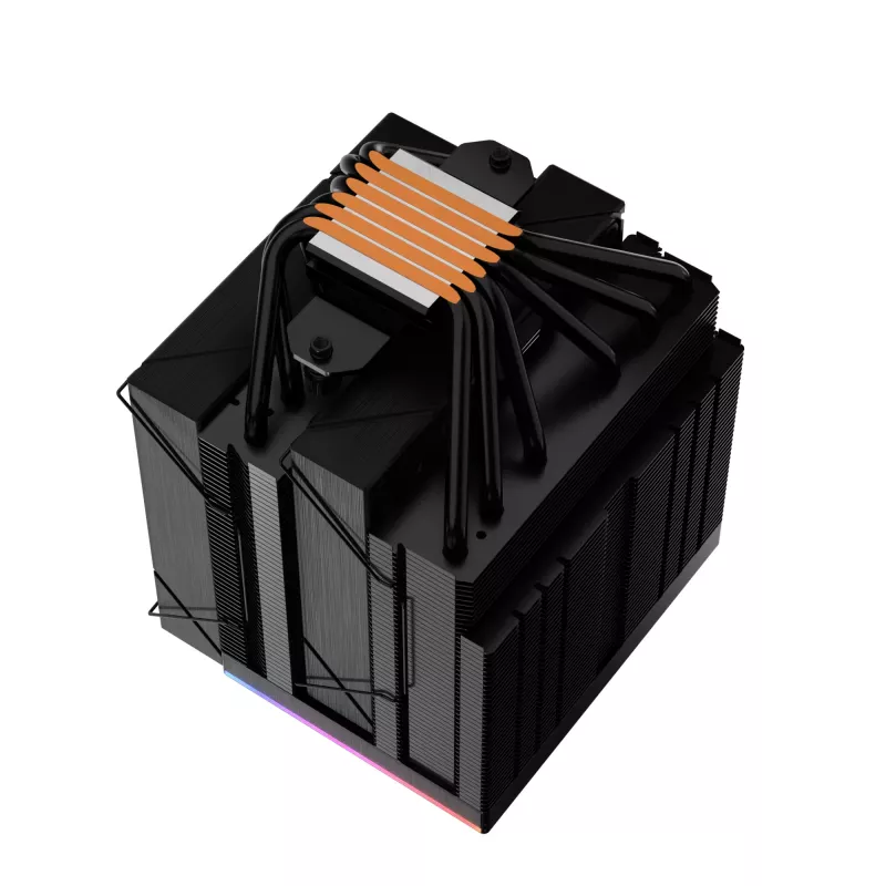 XPG MAESTRO PLUS 62DA procesoriaus aušintuvas, orinis, 12 cm, juodas