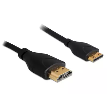 HDMI laidas su Ethernet A -> mini C St/St 1,00 m plonas DELOCK 83132