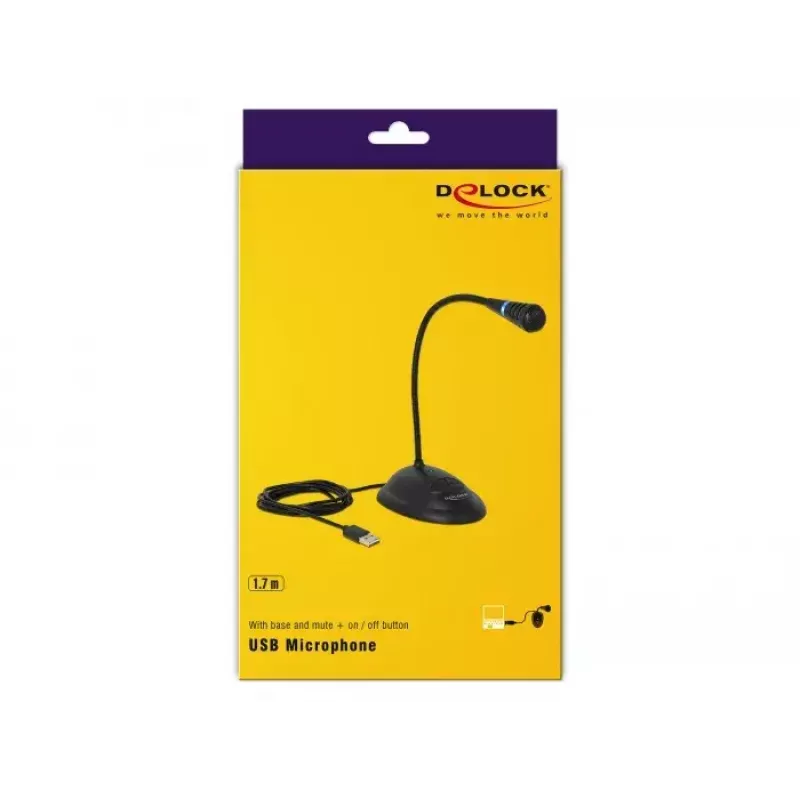 Stalinis PC mikrofonas DeLOCK 65871 USB