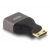 DeLOCK HDMI adapteris Mini-C kištukas į A lizdą 8K 60 Hz pilkas metalinis