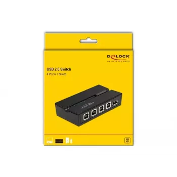 DeLOCK 11493 USB jungiklis juodas USB Type-A Type-B 0.48 Gbit/s