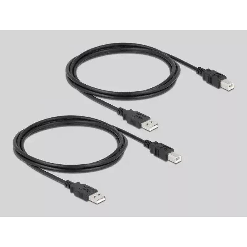 DeLOCK 11493 USB jungiklis juodas USB Type-A Type-B 0.48 Gbit/s