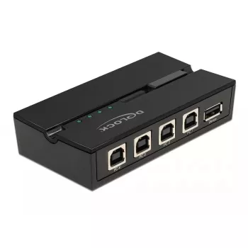DeLOCK 11493 USB jungiklis juodas USB Type-A Type-B 0.48 Gbit/s