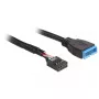 Vidinis USB kabelis DeLOCK 83777 0,6 m, vyriška į moterišką