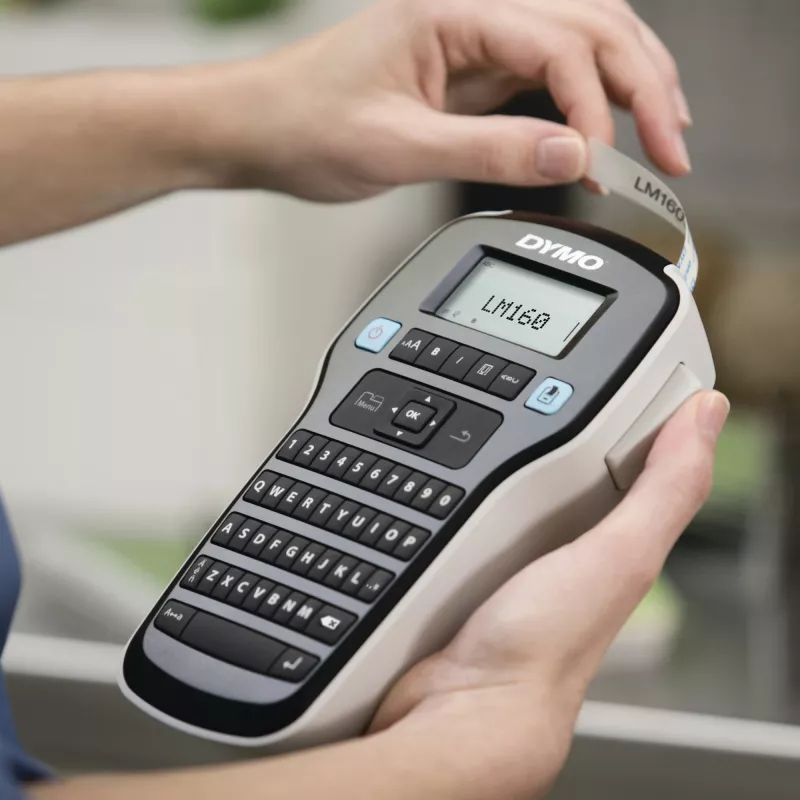 Dymo LabelManager 160 nešiojamas etikečių spausdintuvas, 160 x 160 DPI, 12 mm/s, D1 kasetės, QWERTZ klaviatūra