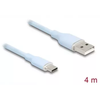 DeLOCK USB laidas USB 2.0 4 m USB A USB C mėlynas 81224