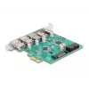 DeLOCK PCI Express x1 USB 3.2 Gen 1 plokštė su 3x USB-A, 2x USB-C ir 1x vidiniu 19 kontaktų lizdu