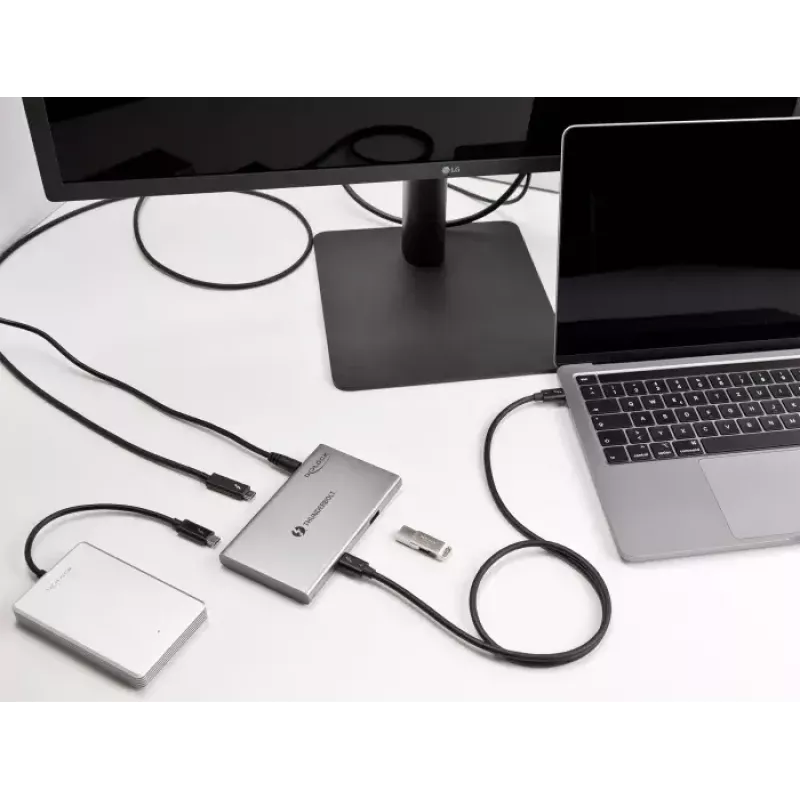 DeLOCK Thunderbolt 4 Hub 3 USB Type-A prievadai 10 Gbps 8K
