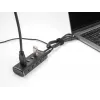 DeLOCK 4 prievadų USB centras 10 Gbps Type-C 60 cm kabelis su jungikliais