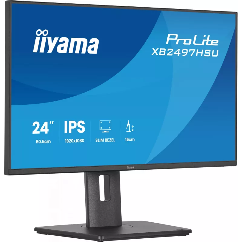 Monitorius iiyama ProLite XB2497HSU-B1 60.5 cm (23.8 colio) 1920 x 1080 pikselių Full HD LED juodas