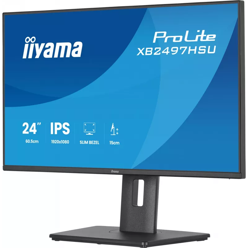 Monitorius iiyama ProLite XB2497HSU-B1 60.5 cm (23.8 colio) 1920 x 1080 pikselių Full HD LED juodas