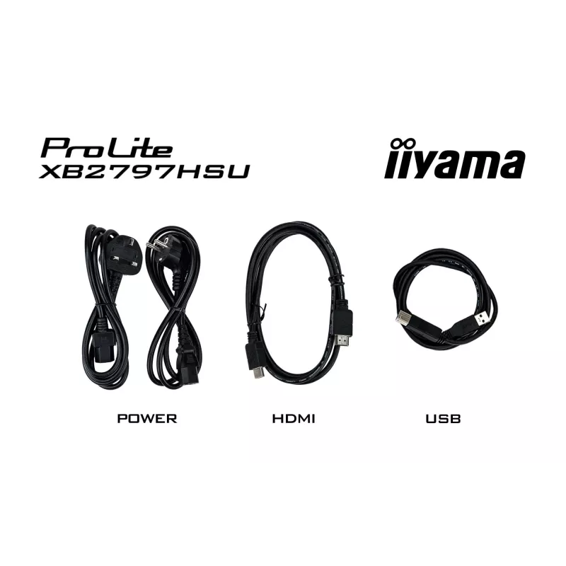 Monitorius iiyama ProLite XB2797HSU-B1 68,6 cm (27 col.) Full HD LED juodas