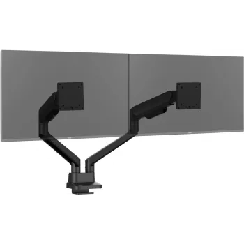 Dvigubas monitoriaus laikiklis ant stalo IIYAMA DS4002C-B1, 61–81,3 cm (24–32 col.), VESA 75×75–100×100, spaustuvas/įvorė, juodas
