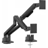 Dvigubas monitoriaus laikiklis ant stalo IIYAMA DS4002C-B1, 61–81,3 cm (24–32 col.), VESA 75×75–100×100, spaustuvas/įvorė, juodas