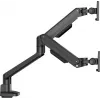 Dvigubas monitoriaus laikiklis ant stalo IIYAMA DS4002C-B1, 61–81,3 cm (24–32 col.), VESA 75×75–100×100, spaustuvas/įvorė, juodas
