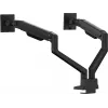 Dvigubas monitoriaus laikiklis ant stalo IIYAMA DS4002C-B1, 61–81,3 cm (24–32 col.), VESA 75×75–100×100, spaustuvas/įvorė, juodas