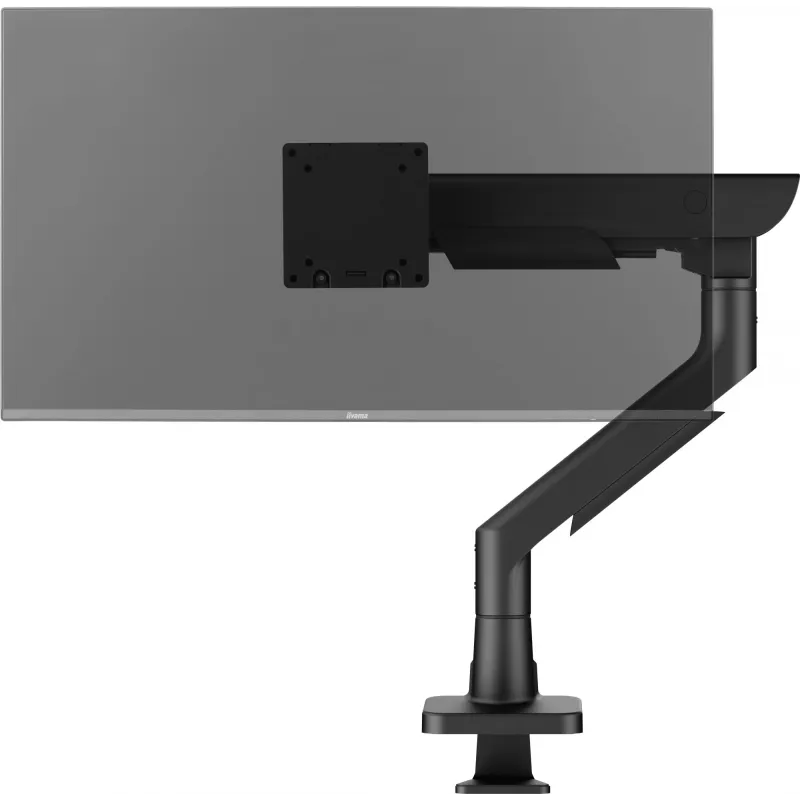 Monitorio laikiklis IIYAMA DS6001C-B1 49 colių (124,5 cm) ekranams, spaustuvas/įvorė, VESA 75x75–100x100, aukščio reguliavimas, pakreipimas -60–50°, juodas