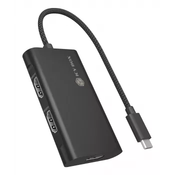 ICY BOX Adapteris USB Type-C į 3x HDMI