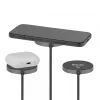 Belaidis įkroviklis CLUB3D CAC-3027 Qi2 25W magnetinis pagalvėlis, suderinamas su MagSafe, DC įkroviklis patalpoms, 1 m laidas, juodas