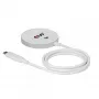 Belaidis įkroviklis club 3d CAC-3026 25W Qi2 magnetinis stovas, Qi 2.2 MagSafe suderinamas, 1 m kabelis, baltas