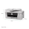 Daugiafunkcis rašalinis spausdintuvas Brother MFC-J6760DW — A3, 1200 x 4800 DPI, 31 ppm, Wi‑Fi, Ethernet
