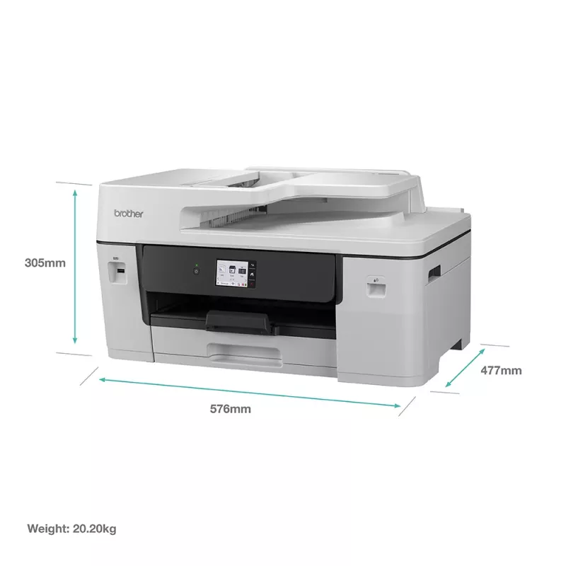 Daugiafunkcis rašalinis spausdintuvas Brother MFC-J6760DW — A3, 1200 x 4800 DPI, 31 ppm, Wi‑Fi, Ethernet