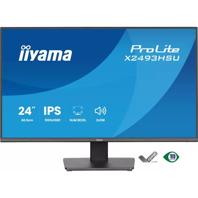 Monitorius IIYAMA X2493HSU-B1 24 colių (60,5 cm) IPS 16:10 HDMI DisplayPort 2×USB