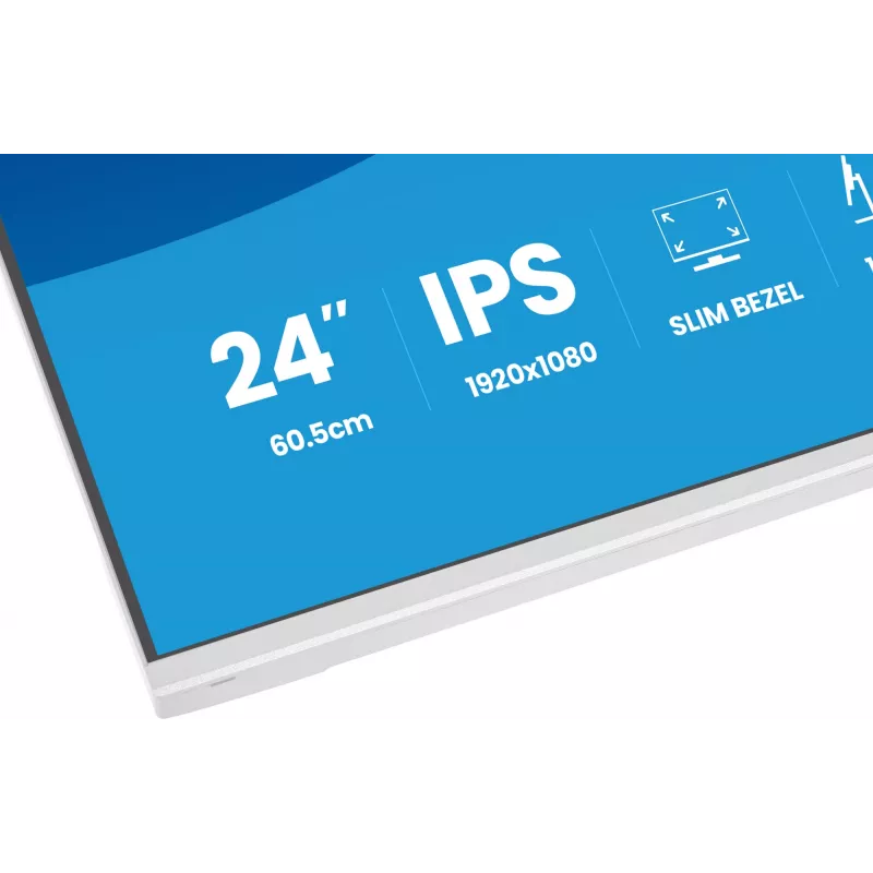 Monitorius iiyama ProLite XB2497HSU-W1 60,5 cm (23,8 colio) 1920 x 1080 pikselių Full HD LED Baltas