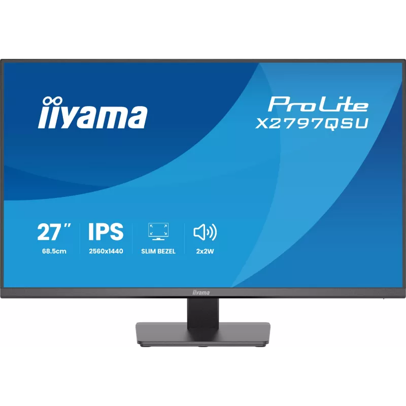 Monitorius IIYAMA ProLite X2797QSU-B1 27 colių (68,6 cm) 2560×1440 IPS LED Matt, 1 ms, USB 3.2 šakotuvas, garsiakalbiai, VESA
