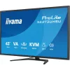 IIYAMA ProLite X4373UHSU-B2 43 colių LED 4K Ultra HD monitorius, 3840×2160, VA skydelis, 3 ms, 450 cd/m², USB 3.2 šakotuvas, garsiakalbiai, VESA, juodas