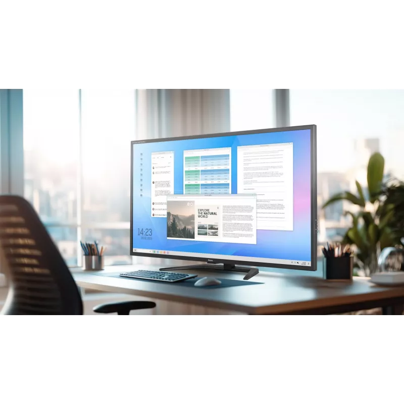 IIYAMA ProLite X4373UHSU-B2 43 colių LED 4K Ultra HD monitorius, 3840×2160, VA skydelis, 3 ms, 450 cd/m², USB 3.2 šakotuvas, garsiakalbiai, VESA, juodas