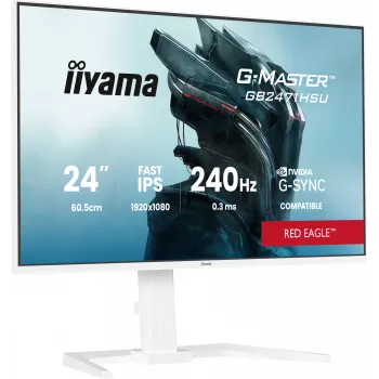 Monitorius IIYAMA G-Master GB2471HSU-W1 23,8 colio (60,5 cm) Full HD HDMI/DP/USB Baltas