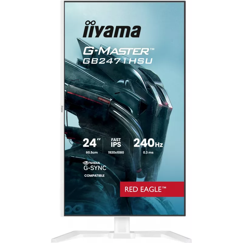 Monitorius IIYAMA G-Master GB2471HSU-W1 23,8 colio (60,5 cm) Full HD HDMI/DP/USB Baltas