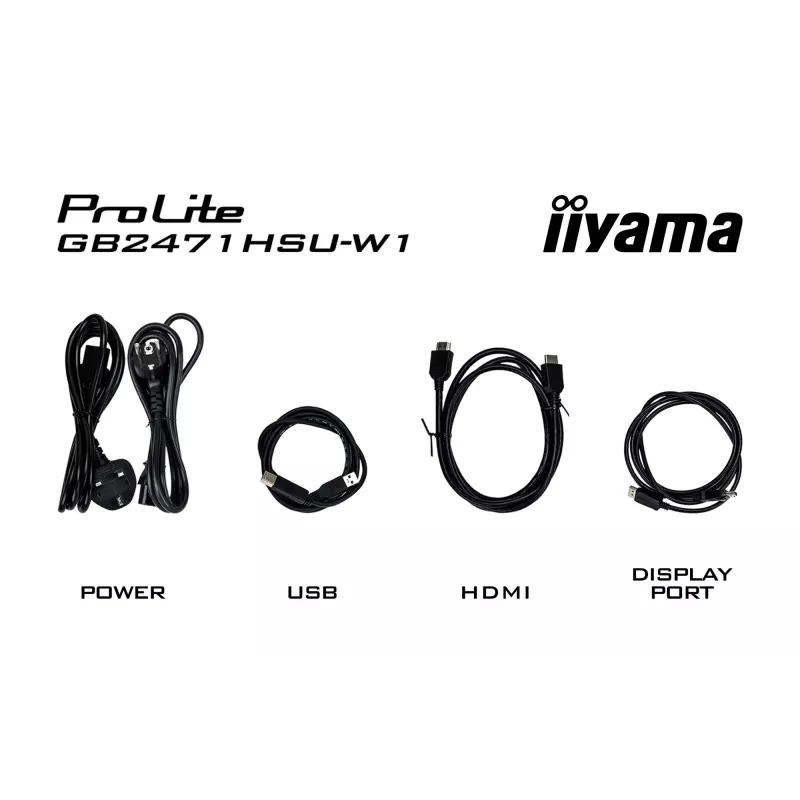 Monitorius IIYAMA G-Master GB2471HSU-W1 23,8 colio (60,5 cm) Full HD HDMI/DP/USB Baltas