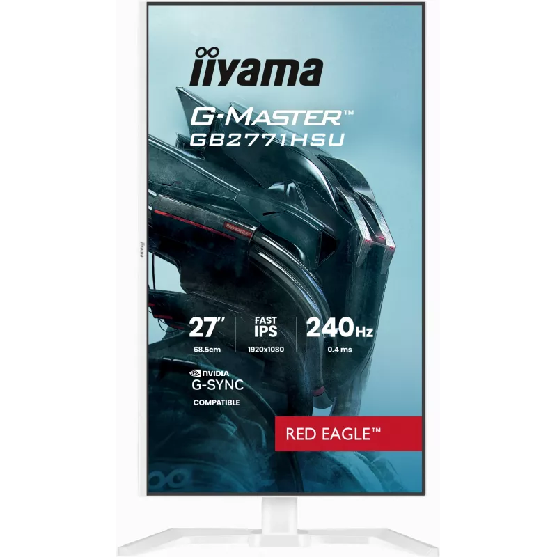 Žaidimų monitorius IIYAMA GB2771HSU-W1 27 colių (68,6 cm) Full HD – HDMI, DisplayPort, USB – Baltas