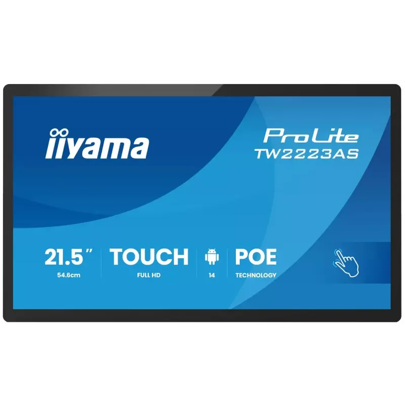 Monitorius IIYAMA TW2223AS-B3P 21,5 colio (55,0 cm) M-Touch USB-C Android 16:9