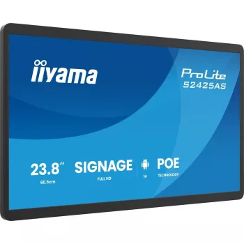 IIYAMA ProLite S2425AS-B1P skaitmeninis informacinis ekranas 60,5 cm (23,8 colio) LCD Wi-Fi 500 cd/m² Full HD juodas su įmontuotu procesoriumi Android 24/7