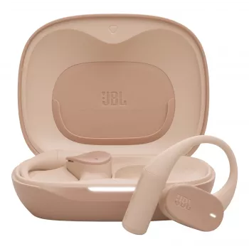 JBL Sense Lite belaidės ausinės su kabliuku, skambučiams ir muzikai, smėlio spalvos