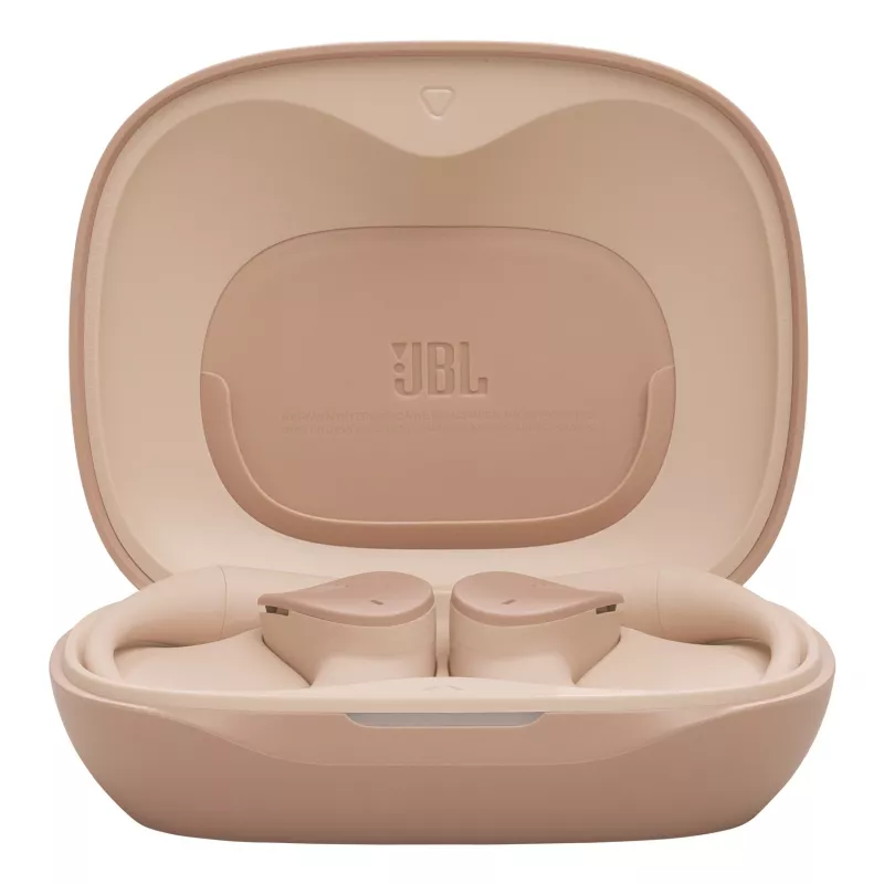 JBL Sense Lite belaidės ausinės su kabliuku, skambučiams ir muzikai, smėlio spalvos