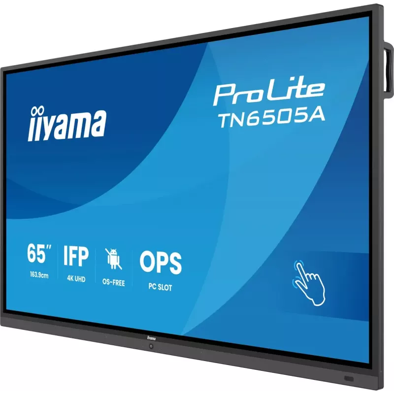 iiyama TN6505A-B1AG interaktyvus ekranas 163,8 cm (64,5 col.) 500 cd/m² 4K Ultra HD juodas