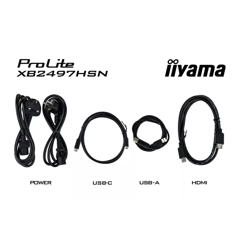 IIYAMA ProLite XB2497HSN-B1 monitor 60,5 cm (23,8 colio) 1920×1080 pikselių Full HD LED juodas