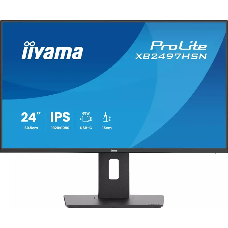 IIYAMA ProLite XB2497HSN-B1 monitor 60,5 cm (23,8 colio) 1920×1080 pikselių Full HD LED juodas