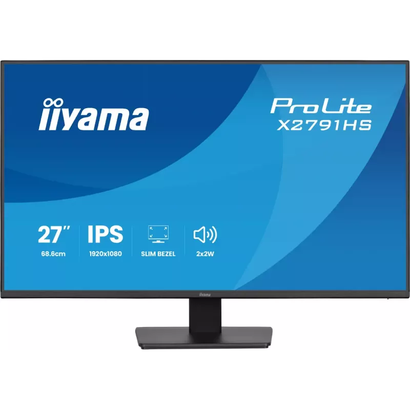 Monitorius IIYAMA ProLite X2791HS-B1 27 colių IPS Full HD 1920x1080 LED matinis, įmontuoti garsiakalbiai, VESA tvirtinimas, juodas