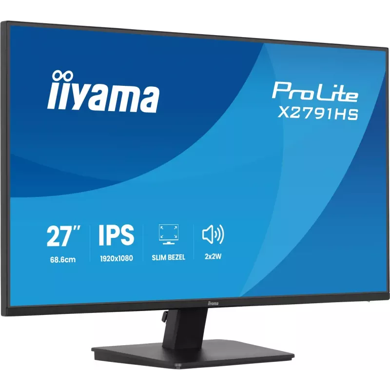 Monitorius IIYAMA ProLite X2791HS-B1 27 colių IPS Full HD 1920x1080 LED matinis, įmontuoti garsiakalbiai, VESA tvirtinimas, juodas