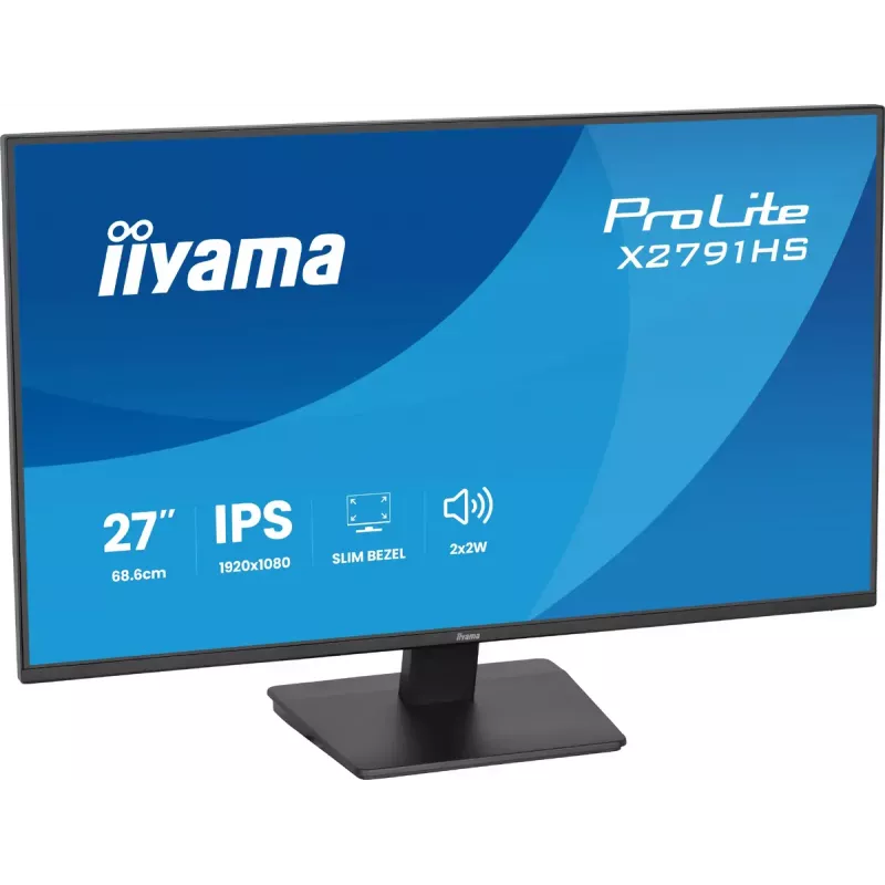 Monitorius IIYAMA ProLite X2791HS-B1 27 colių IPS Full HD 1920x1080 LED matinis, įmontuoti garsiakalbiai, VESA tvirtinimas, juodas