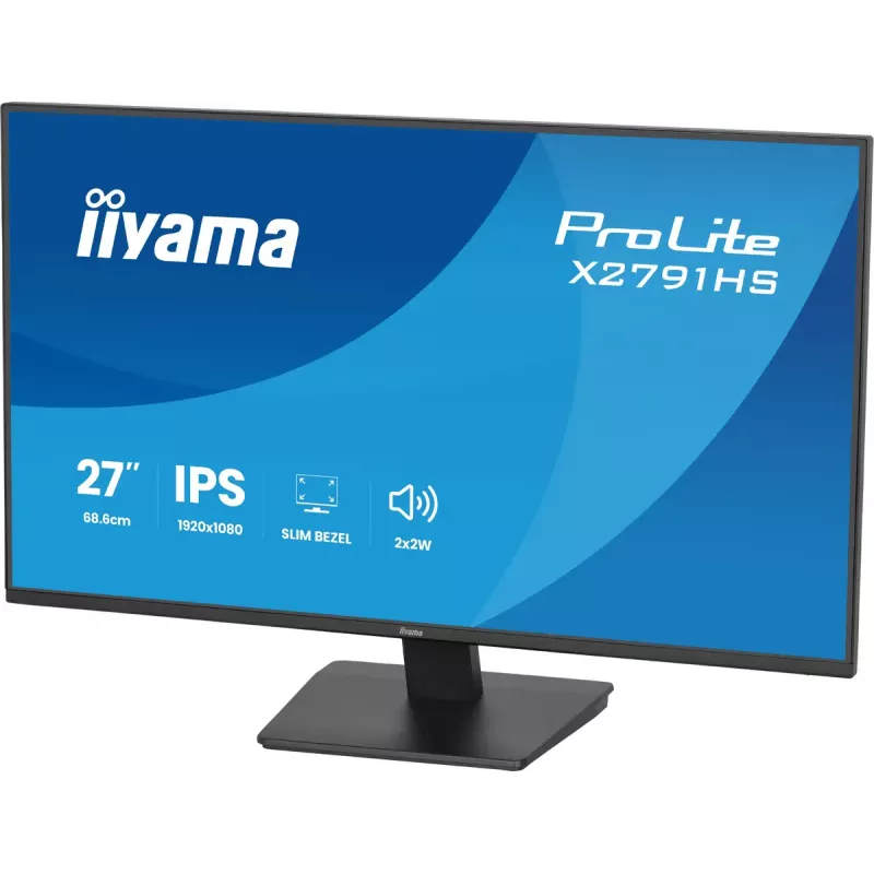 Monitorius IIYAMA ProLite X2791HS-B1 27 colių IPS Full HD 1920x1080 LED matinis, įmontuoti garsiakalbiai, VESA tvirtinimas, juodas