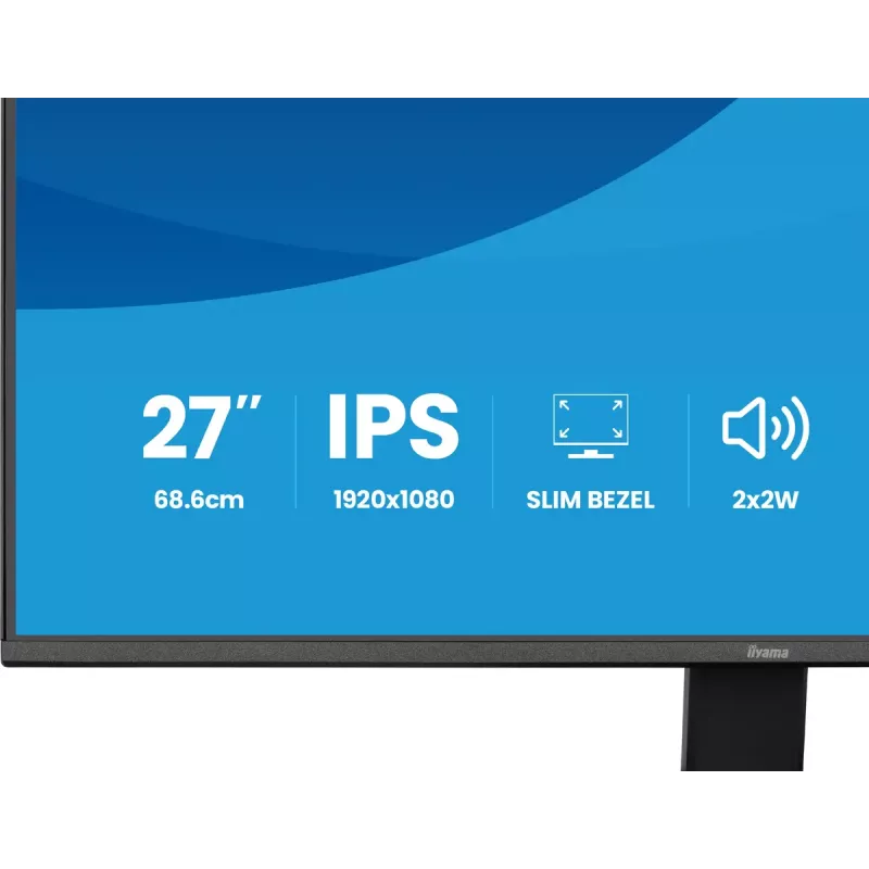 Monitorius IIYAMA ProLite X2791HS-B1 27 colių IPS Full HD 1920x1080 LED matinis, įmontuoti garsiakalbiai, VESA tvirtinimas, juodas