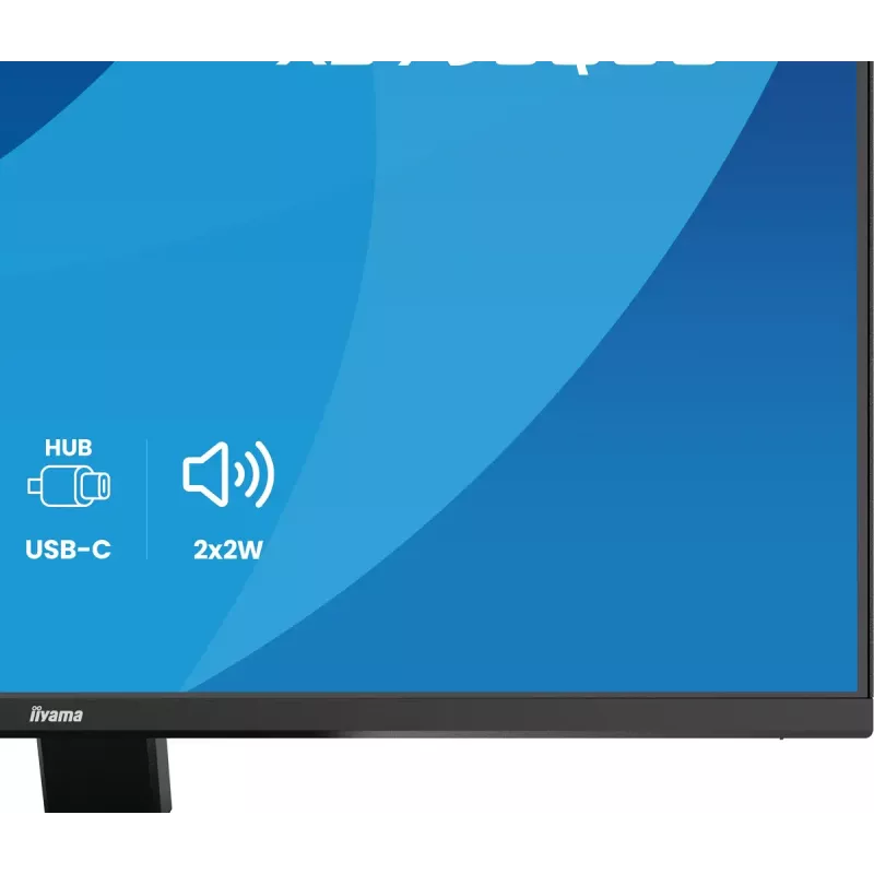IIYAMA ProLite X2793QSU-B1 27 colių QHD 2560x1440 IPS LED monitorius, 1 ms, USB šakotuvas, garsiakalbiai, VESA